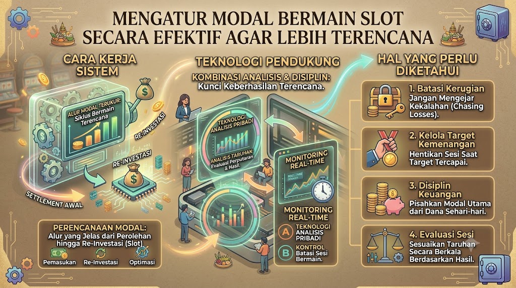 mengatur modal bermain slot